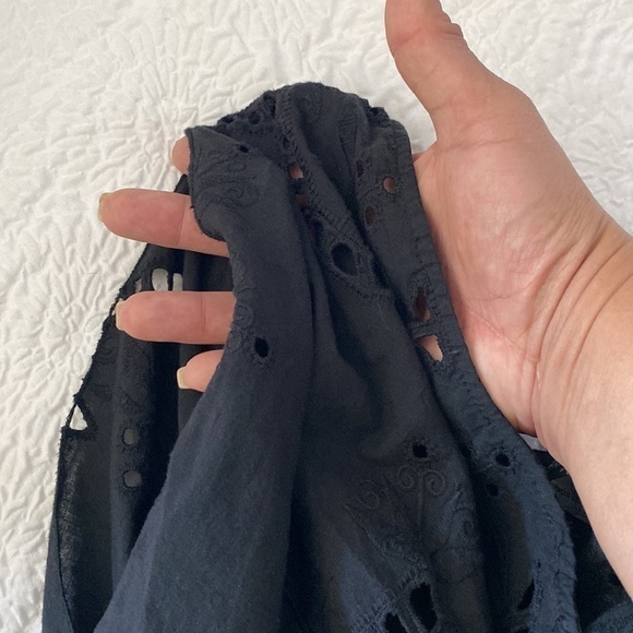 Patterson J Kincaid Embroidered Eyelet Sleeveless Mini Dress - Picture 4 of 8